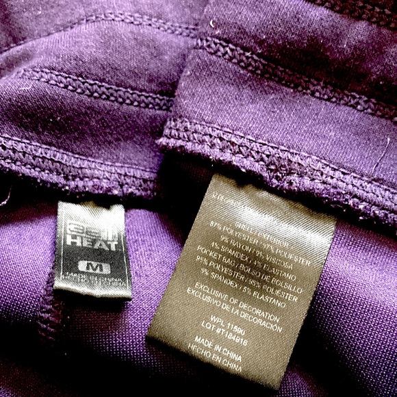 32 Degrees HEAT Purple Jogger Pants Womens Medium - Picture 8 of 10